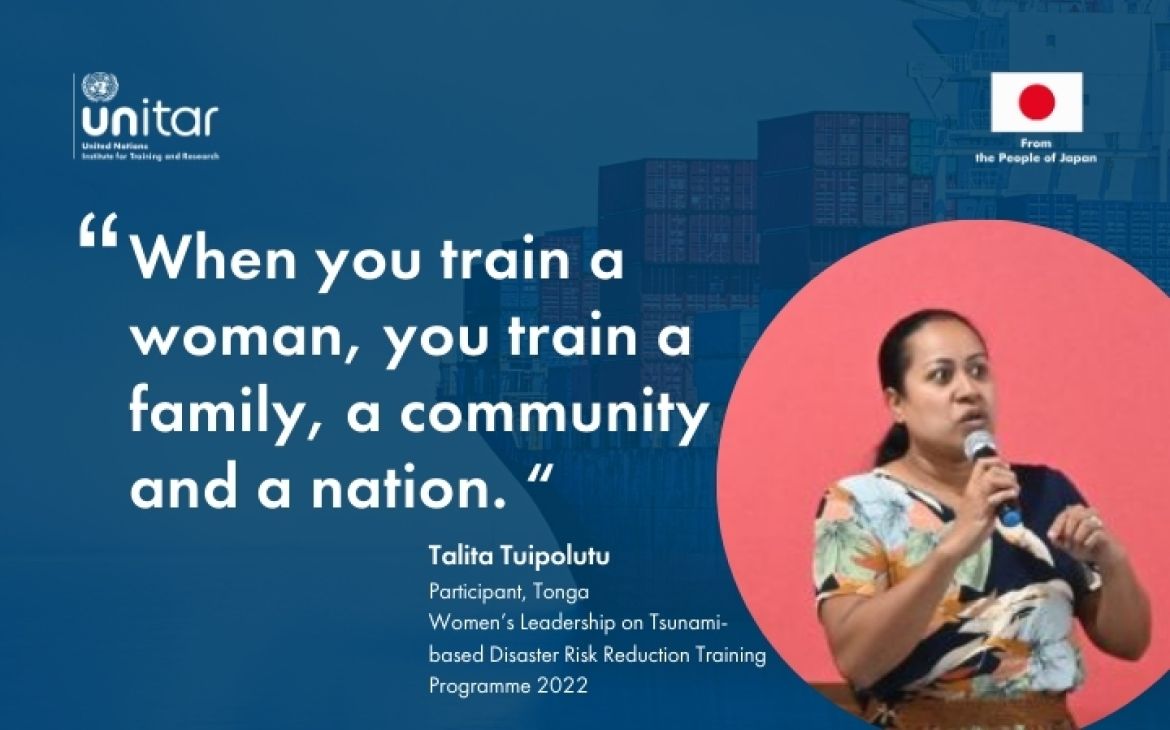 Quote from Talita Tuipolutu, participant of Sea and Human Security Training Programme 2024