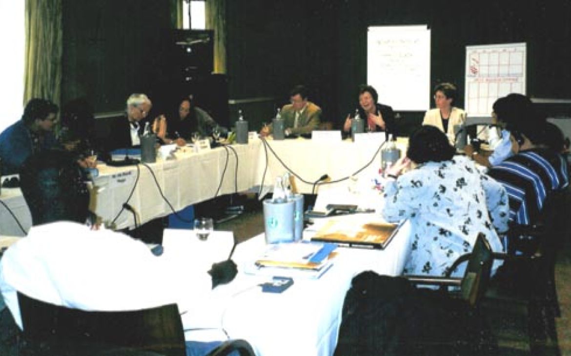 Former UN High Commissioner for Human Rights, Mary Robinson, addressing Permanent Forum members at the UNITAR Seminar for Member of the Permanent Forum on Indigenous Issues